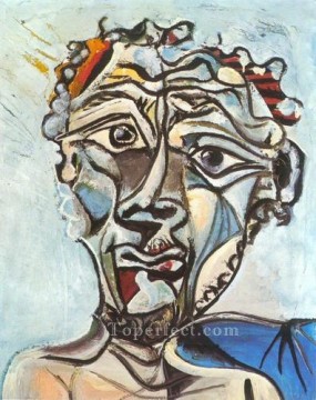  cubist - Head of Man 3 1971 cubist Pablo Picasso